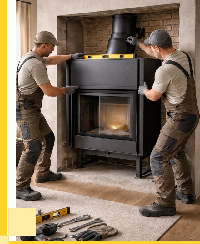 Установка каминных топок в Кимрах под ключ от 18790 р. | ЭриданКмы