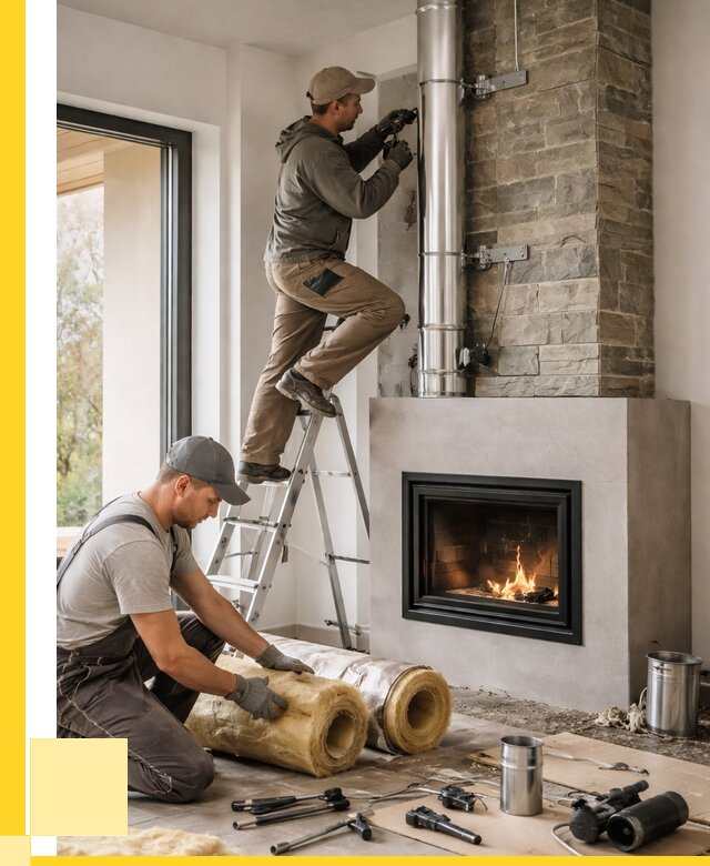 Монтаж дымоходов для каминов в Кимрах от 15659 р. ЭриданКмы