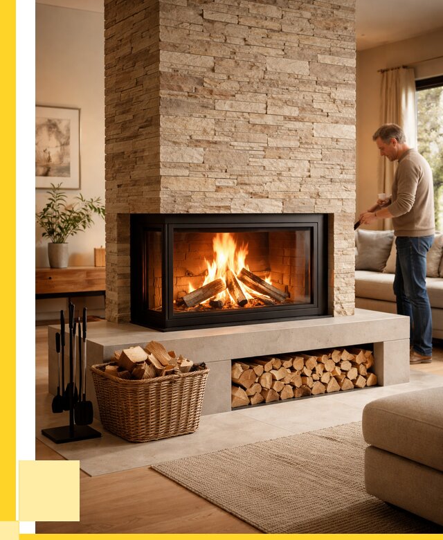 Дровяной камин под ключ в Кимрах от 208780 р. | ЭриданКмы