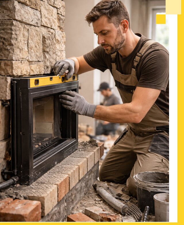 Дровяные камины под ключ в Кимрах: монтаж, обустройство