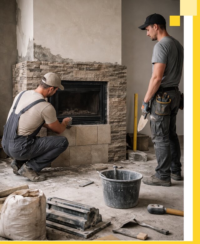 Камины под ключ в Кимрах: проект, изготовление и монтаж