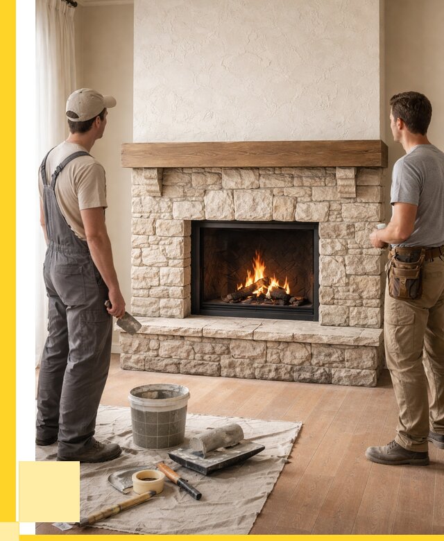 Отделка каминов в Кимрах от 6785 р. под ключ | ЭриданКмы