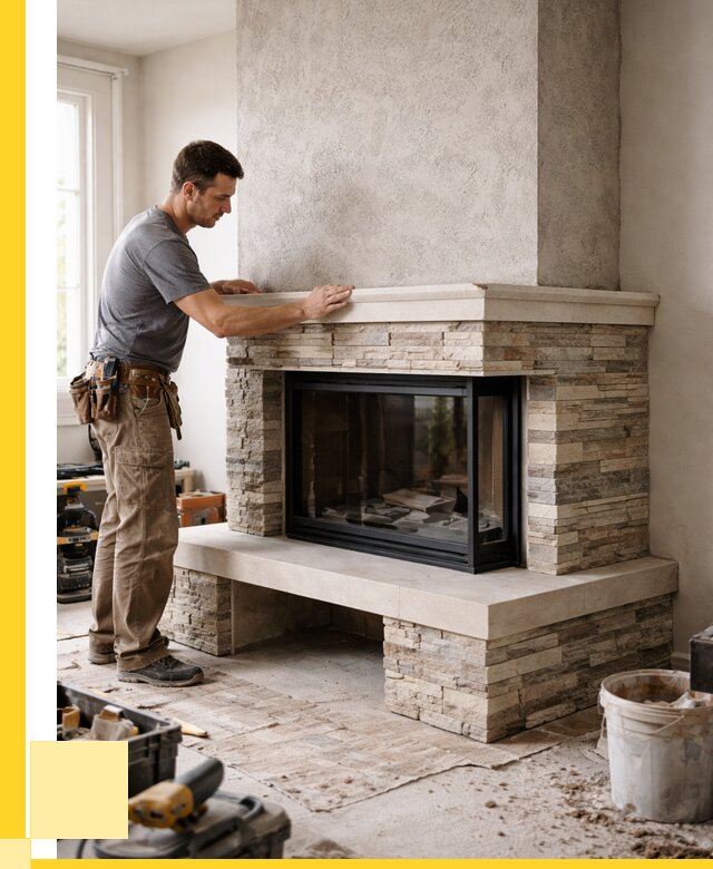 Изготовление каминов под ключ в Кимрах от 156585 р. | ЭриданКмы