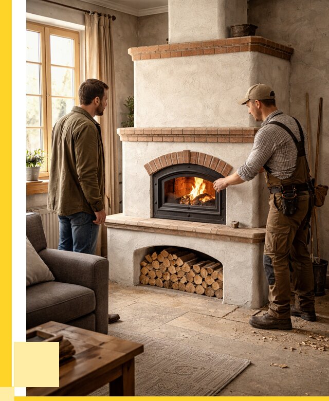 Печи камины в Кимрах: кирпичные, изразцовые от 62634 р. | ЭриданКмы