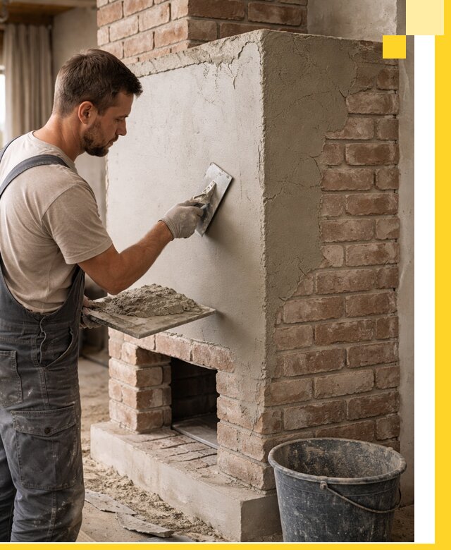 Отделка печей и облицовка каминов в Кимрах под ключ