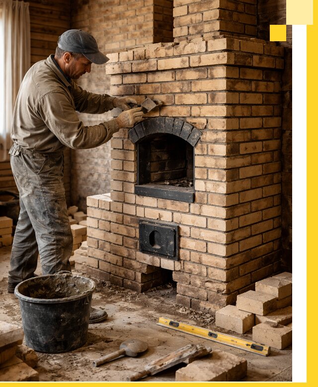 Кирпичные печи под ключ в Кимрах: проектирование и кладка