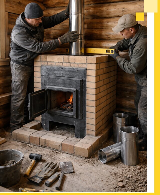 Проектирование, изготовление и установка банных печей в Кимрах