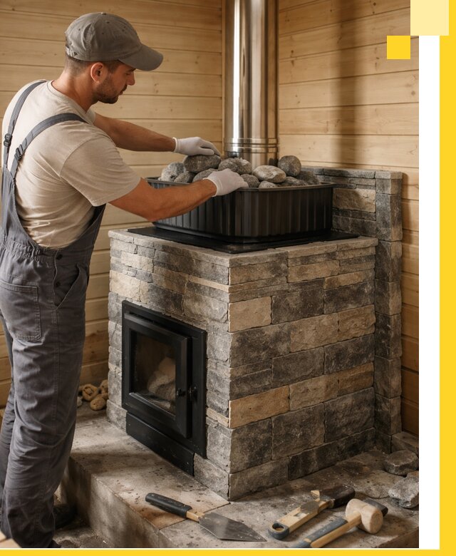 Печи для парной в Кимрах, производство, монтаж и обслуживание