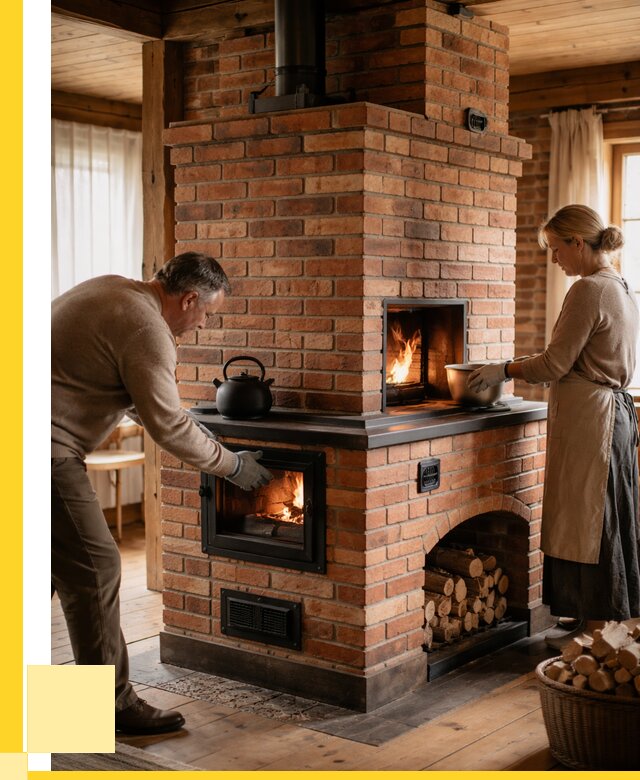 Печи для загородного дома под ключ в Кимрах от 83512 р. | ЭриданКмы