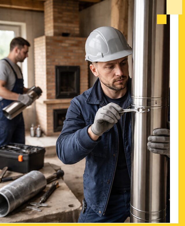 Профессиональный монтаж дымоходов для печей в Кимрах