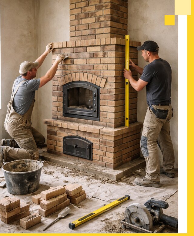 Продажа и установка печей и каминов для дома под ключ в Кимрах