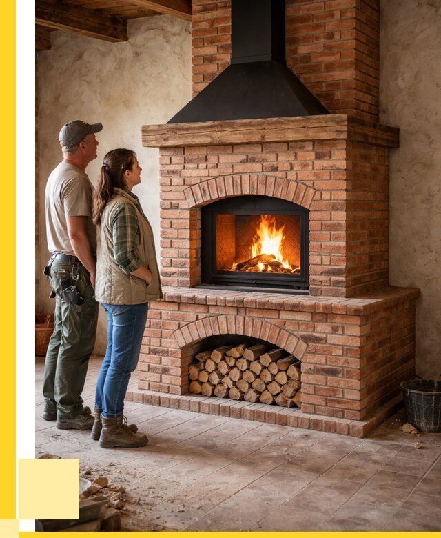 Печи камины из кирпича в Кимрах от 125268 р. | ЭриданКмы