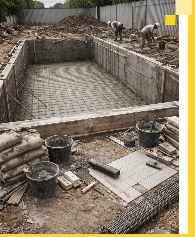 Строительство бассейнов под ключ в Кимрах, дизайн и монтаж