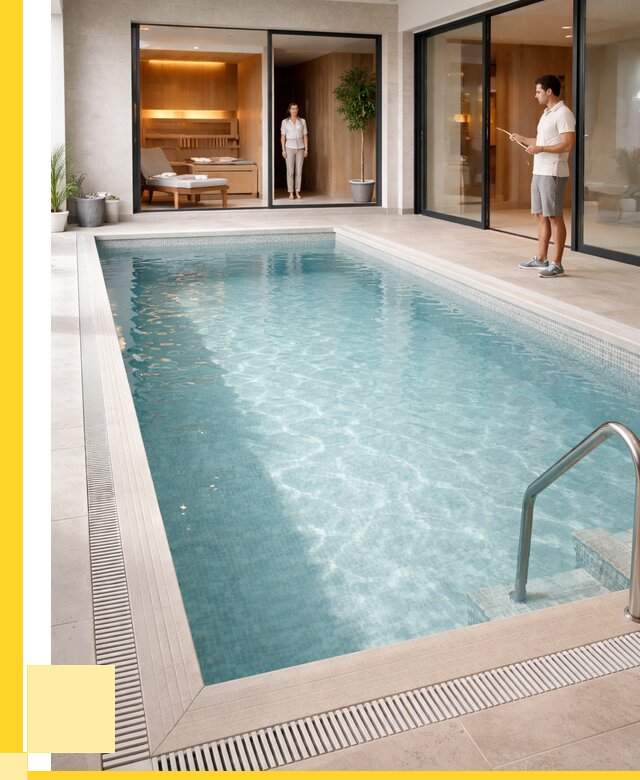 Отделка бассейна пленкой ПВХ в Кимрах от 3654 р. - ЭриданКмы