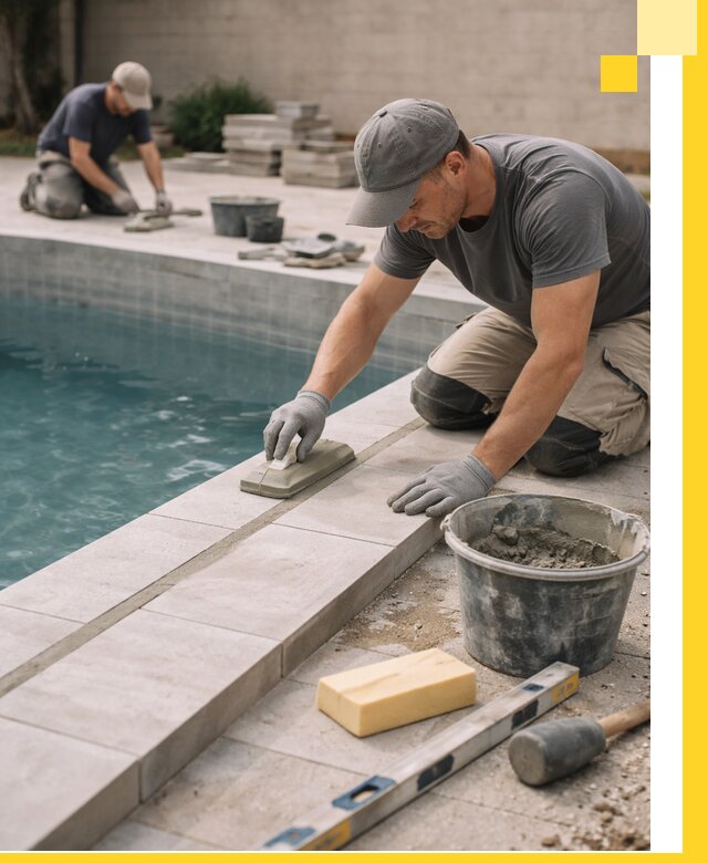 Отделка бассейнов в Кимрах: декоративная отделка и гидроизоляция