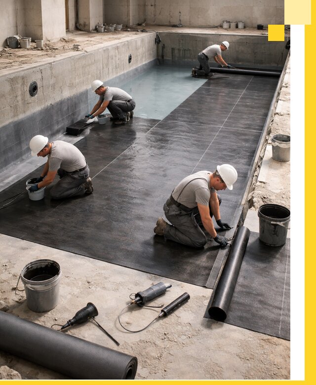Профессиональная гидроизоляция бассейнов и чаш в Кимрах под ключ