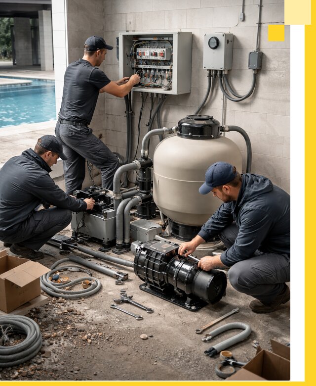 Профессиональный монтаж оборудования для бассейнов в Кимрах