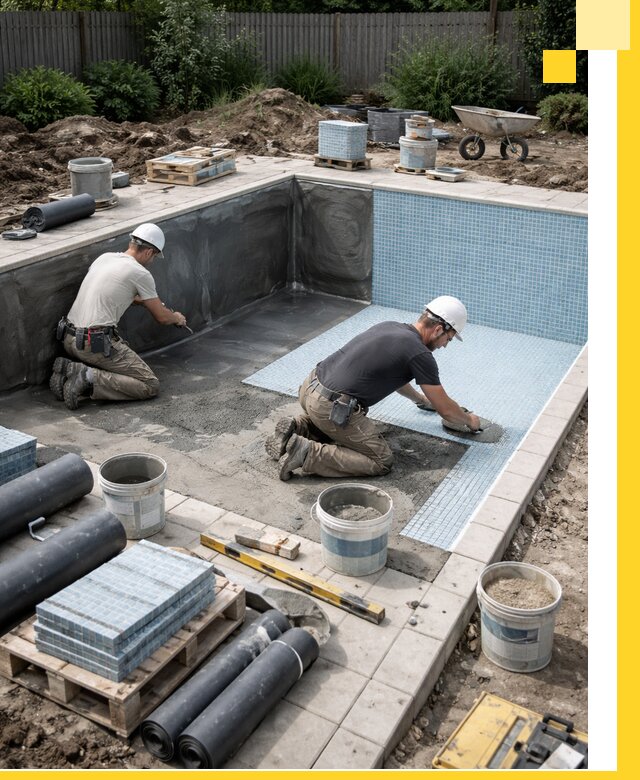 Проектирование и строительство стационарных бассейнов в Кимрах