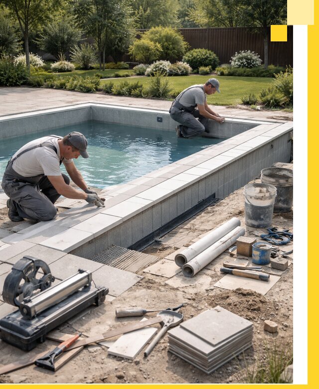 Строительство открытых бассейнов под ключ в Кимрах профессионально