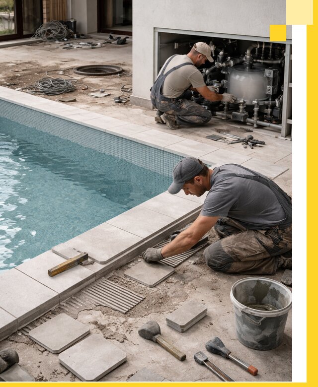 Строительство и монтаж бассейнов в коттедже в Кимрах