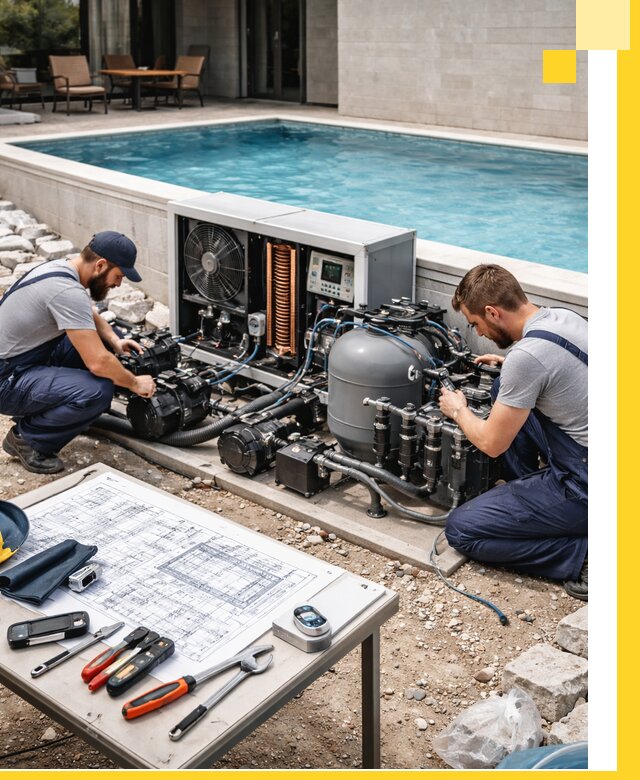 Проектирование и монтаж бассейнов с подогревом в Кимрах