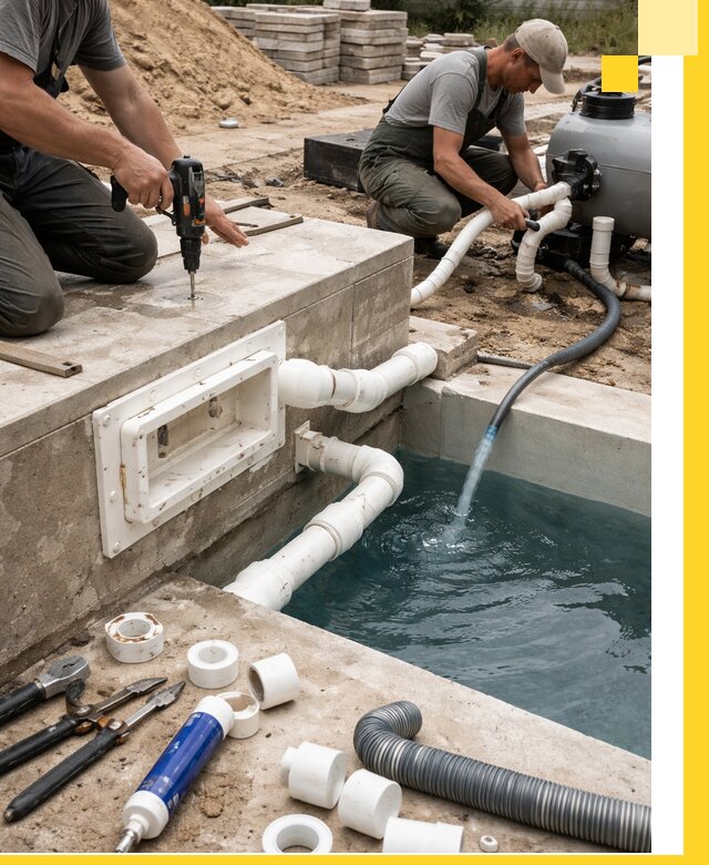 Строительство скиммерных бассейнов под ключ в Кимрах