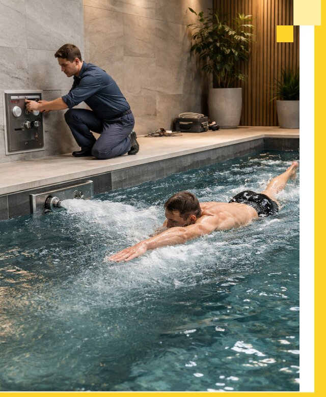 Проектирование и монтаж бассейнов с противотоком в Кимрах