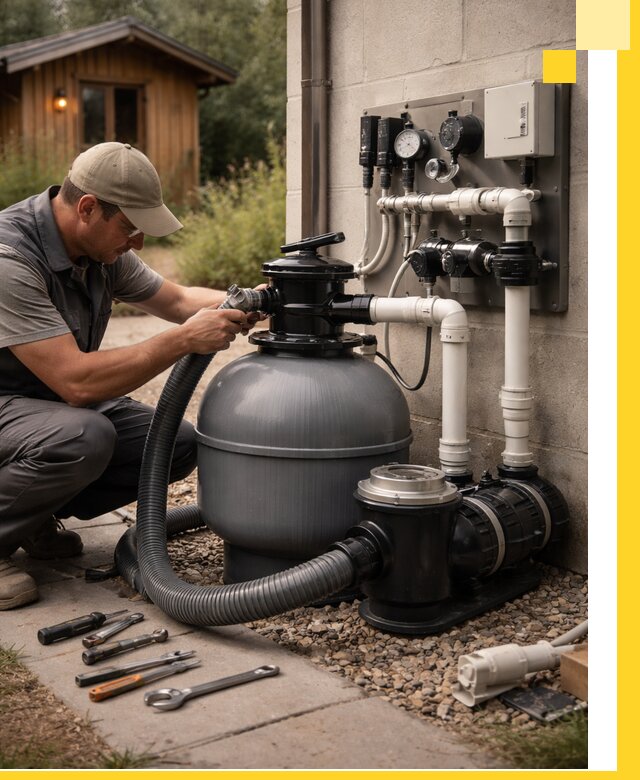 Продажа и монтаж фильтров и насосов для бассейнов в Кимрах