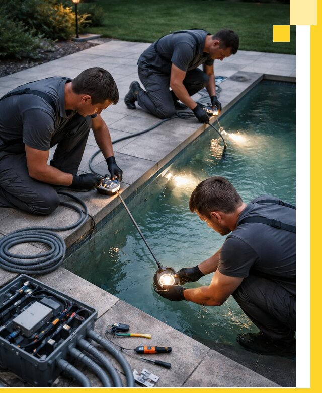 Профессиональное освещение бассейнов в Кимрах: дизайн и монтаж