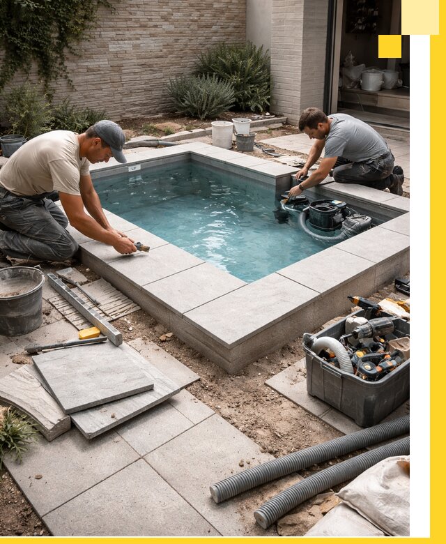 Мини бассейны под ключ в Кимрах, дизайн и установка