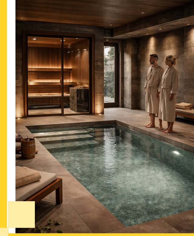 Сауна с большим бассейном в Кимрах от 1252680 р. ЭриданКмы