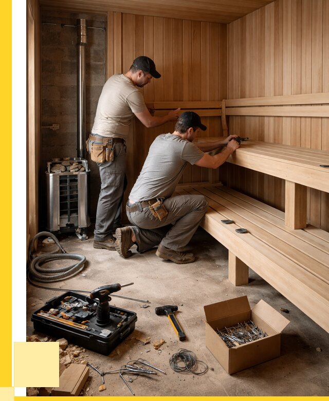 Монтаж саун под ключ в Кимрах от 125268 р. | ЭриданКмы