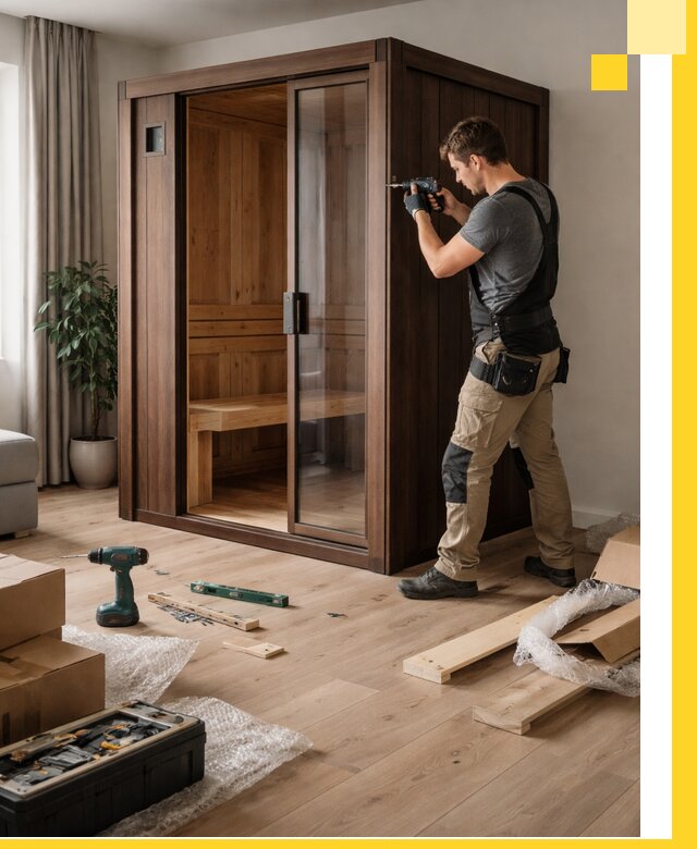 Установка и производство мини саун под ключ в Кимрах