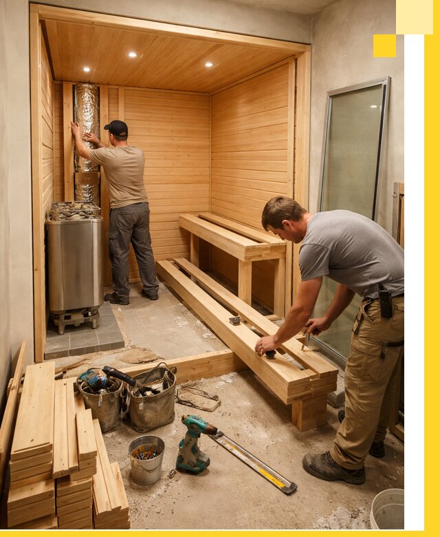 Проектирование и установка домашних саун под ключ в Кимрах