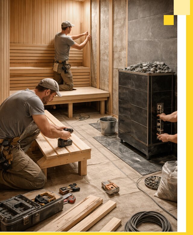 Дизайн и строительство интерьерных саун под ключ в Кимрах
