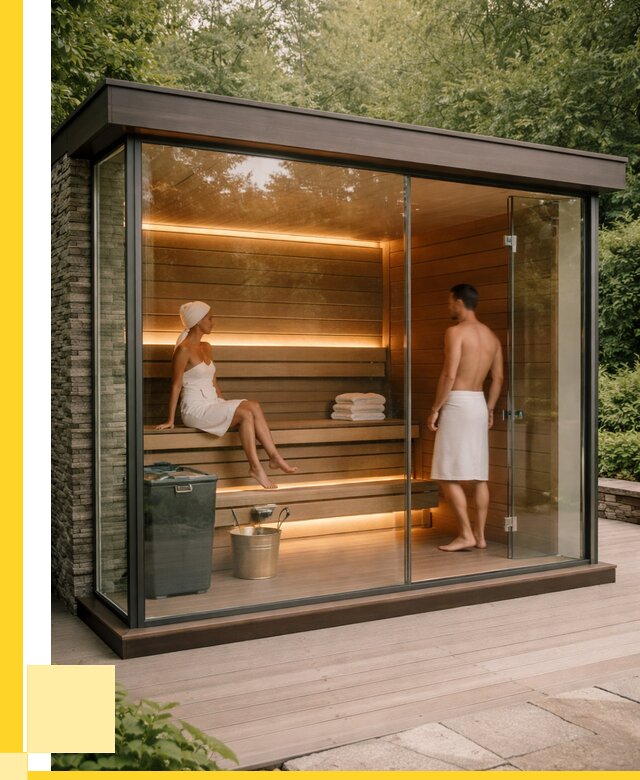 Сауна стеклянная и двери для сауны в Кимрах от 260975 р. | ЭриданКмы