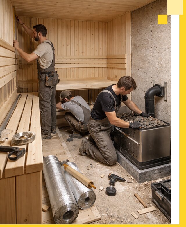 Индивидуальные сауны на заказ в Кимрах под ключ, проект и монтаж