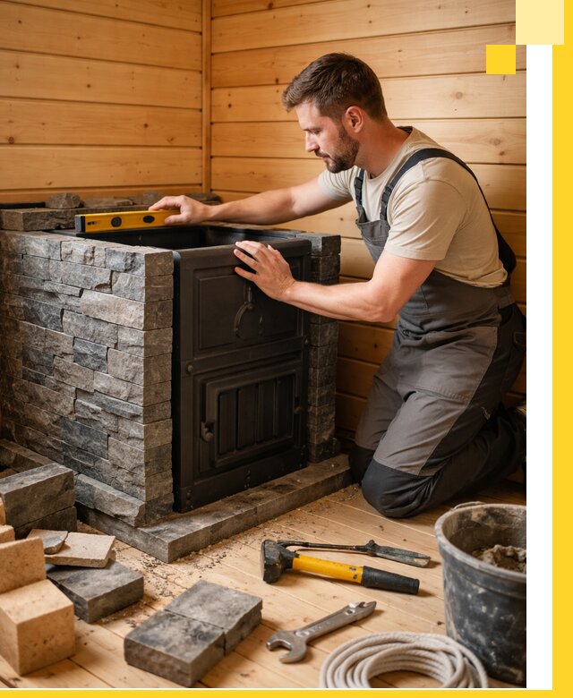 Производство и установка печей для саун под ключ в Кимрах