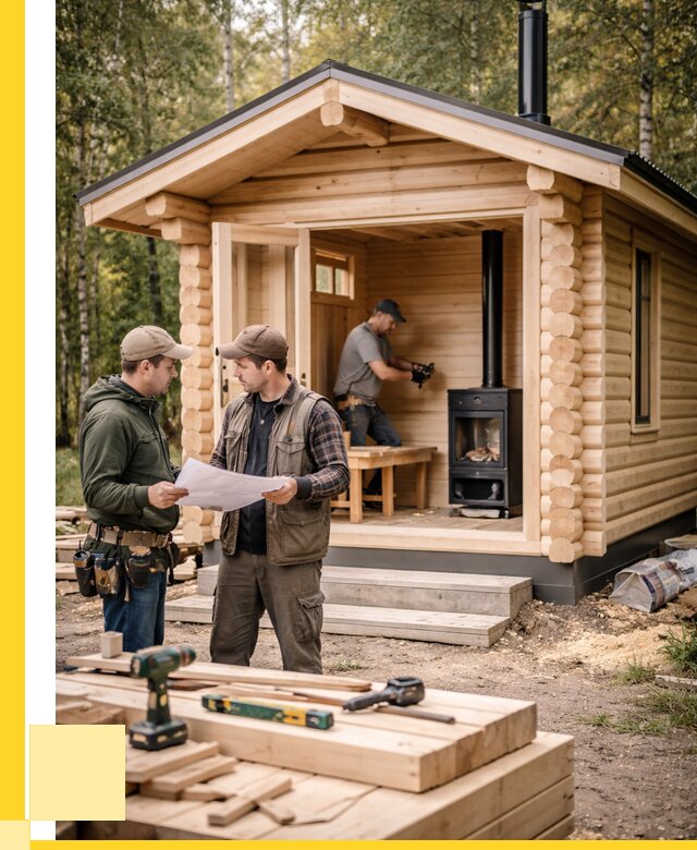 Монтаж бань под ключ в Кимрах — от 208780 р. | ЭриданКмы