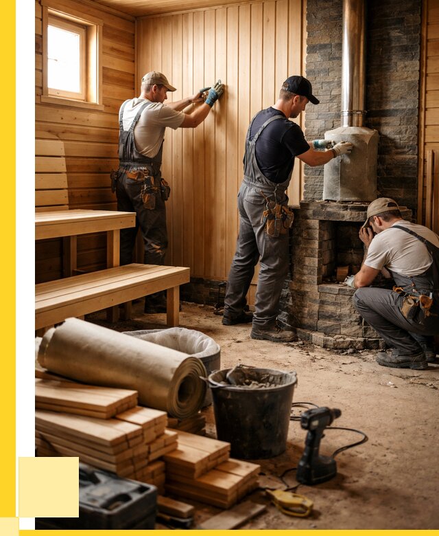 Ремонт бань под ключ в Кимрах от 46976 р. | ЭриданКмы