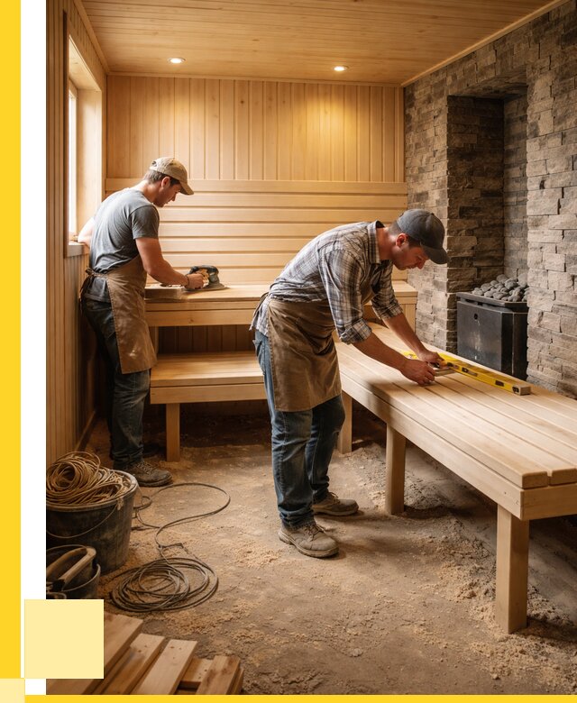 Отделка бани в Кимрах: внутренняя отделка от 3132 р. | ЭриданКмы