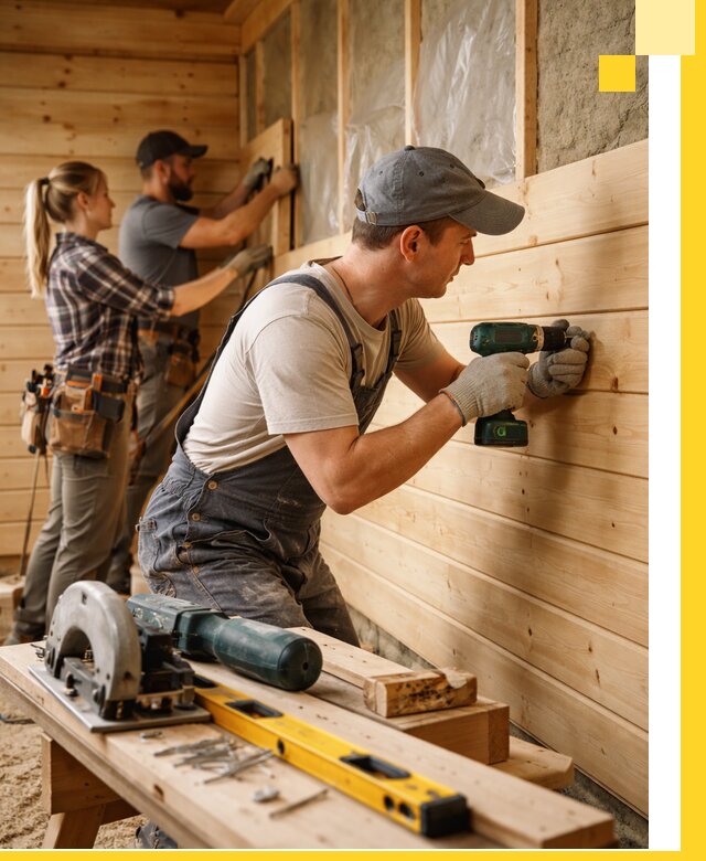 Обшивка бань под ключ в Кимрах: отделка стен и потолков