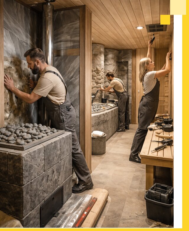 Строительство бань и SPA процедур в Кимрах под ключ и отделкой