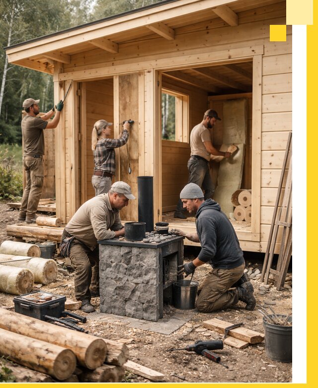 Купить баню под ключ в Кимрах строительство монтаж отделка