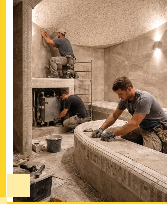 Монтаж хамамов под ключ в Кимрах от 260975 р. ЭриданКмы