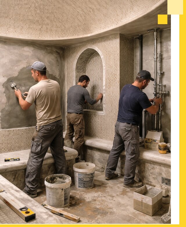 Профессиональный монтаж хамамов под ключ в Кимрах с гарантией