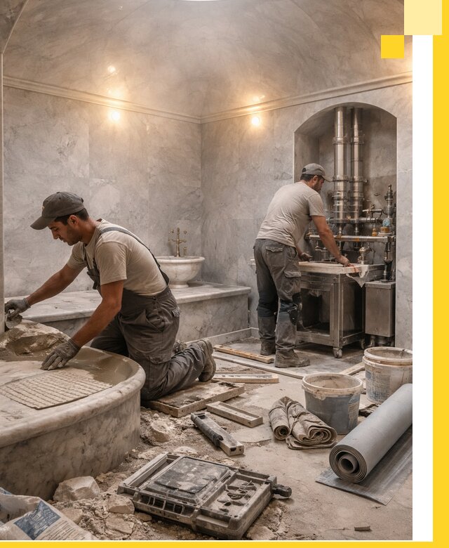 Строительство турецких бань хаммам под ключ в Кимрах