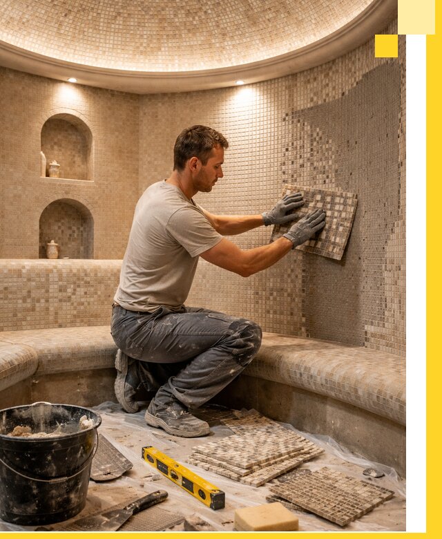 Устройство и монтаж домашнего хамама под ключ в Кимрах