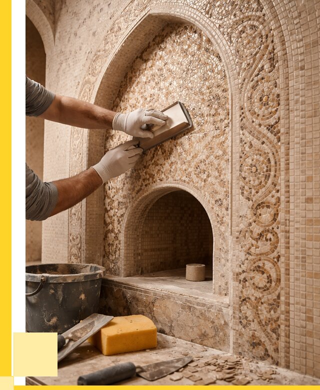 Мозаика для хамама в Кимрах под ключ от 5220 р. | ЭриданКмы