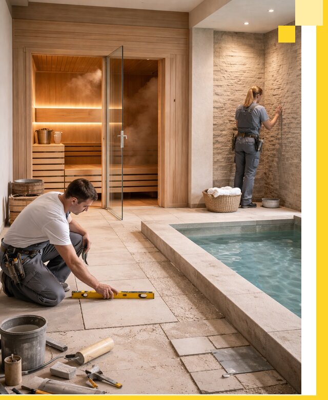 Комплексный дизайн и отделка интерьеров SPA под ключ в Кимрах